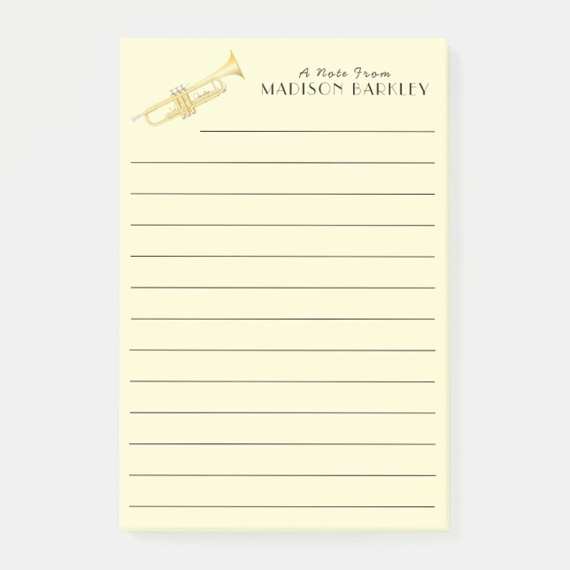 Post-it® Professeur de groupe de musiciens de trompette Rem (Devant)