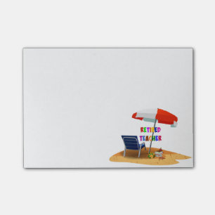 Post-it® Professeur retraité, Scène de plage