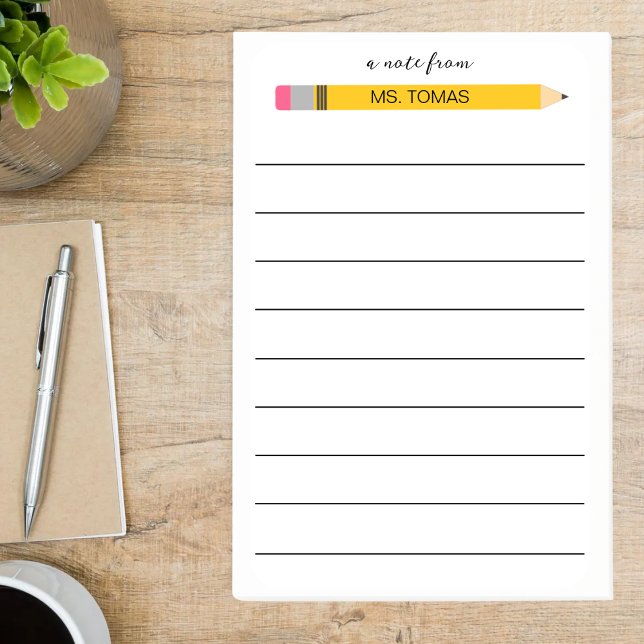 Post-it® Professeur sur mesure Retour à l'école Fin de l'an (Créateur téléchargé)