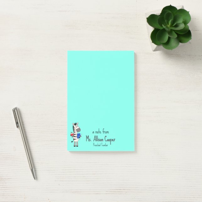 Post-it® Professeur Zèbre Mignon  (Bureau)