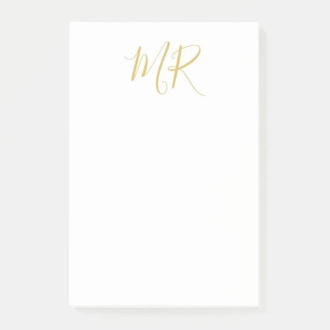 Post-it® Professional Classical Monogram Minimalist Plain (Devant)