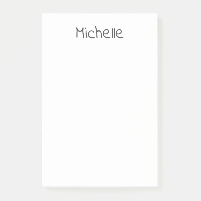 Post-it® Professional Modern Minimalist Plain Own Name (Devant)
