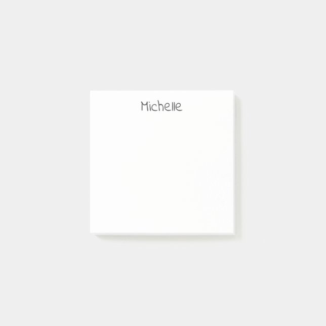 Post-it® Professional Modern Minimalist Plain Own Name (Devant)