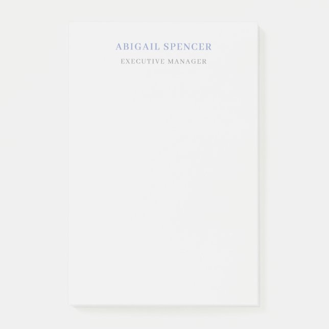 Post-it® Professionnel Minimaliste Simple  (Devant)