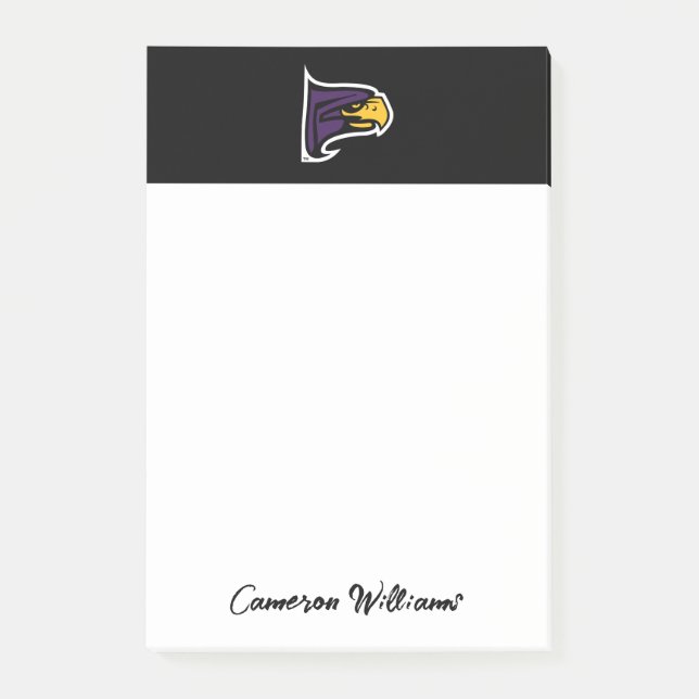 Post-it® Profil de la mascotte Hawk du Hunter College (Devant)