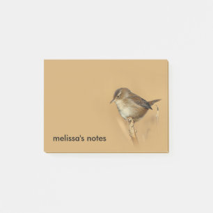Post-it® Profil d'un magnifique Marsh Wren