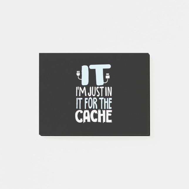 Post-it® Programmeur juste dans l'informatique pour le cach (Devant)