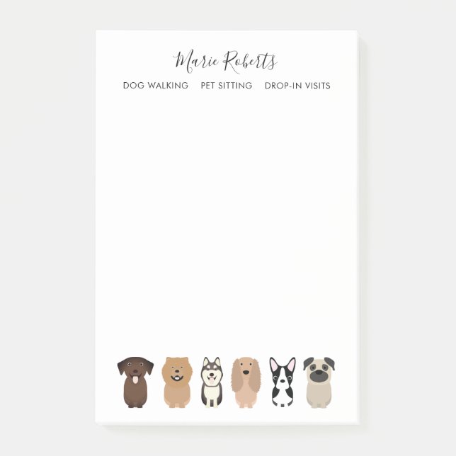 Post-it® Promenade De Chien, Assis Pour Animaux, Embarqueme (Devant)