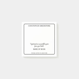 Post-it® Promotions du livre de l'auteur