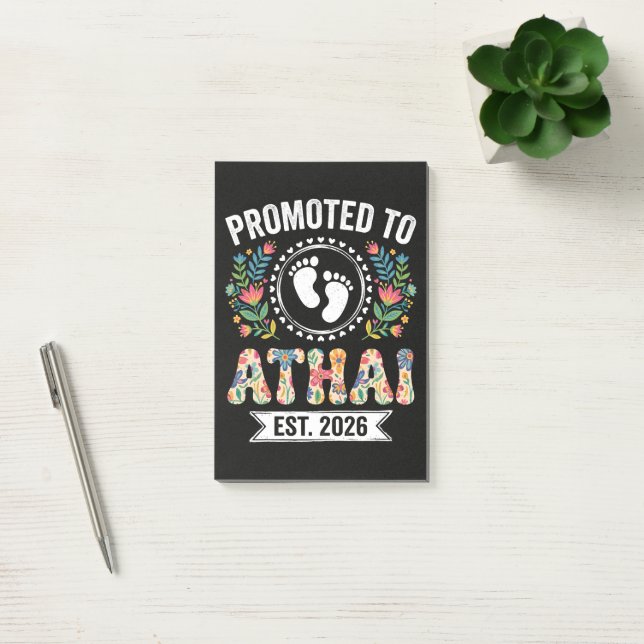 Post-it® Promue Athai 2026 Tante pour la première fois (Bureau)