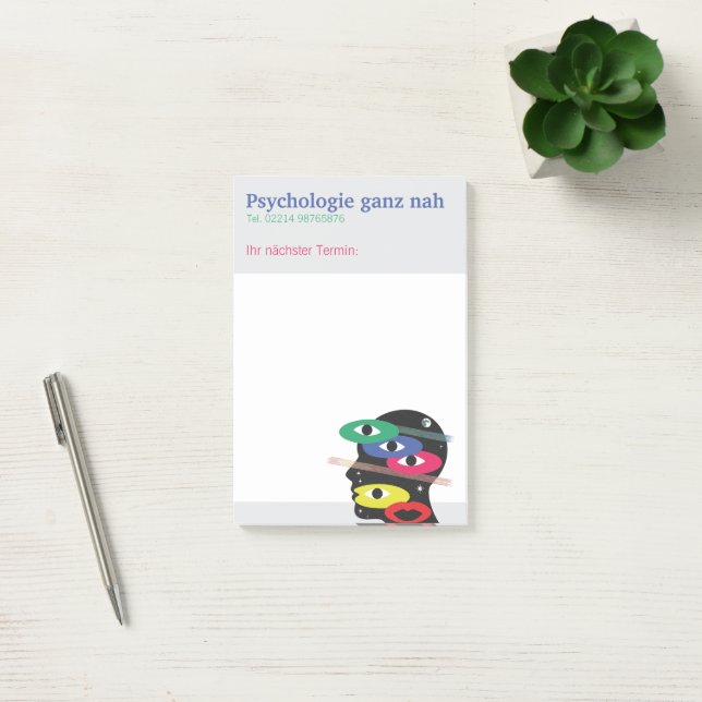 Post-it® Psychologue notes autocollantes (Bureau)