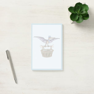 Post-it® Pteranodon Portant Un Panier