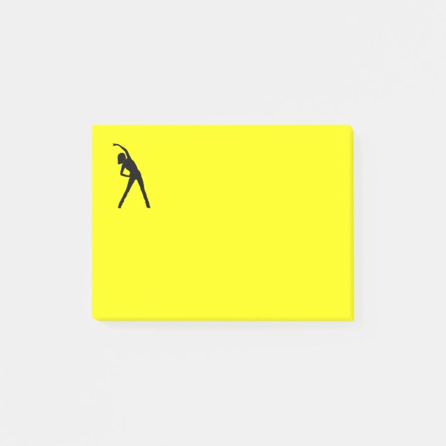 Post-it® Publier la note avec la dame étirée (Devant)