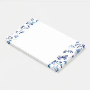 Post-it® Publier Note Pad Shopping Papillons bleus
