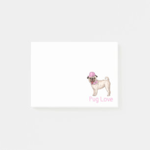 Post-it® Pug Chéri Notes Autocollantes de Dessin Animé de C