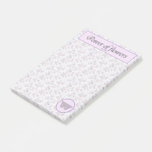 Post-it® Puissance des fleurs (A-Z) Collection Monogramme W