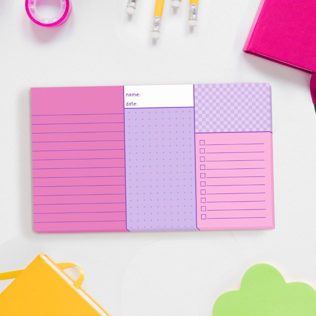 Post-it® Purple Rose Pratique Organisation Pour Faire Combo (Créateur téléchargé)