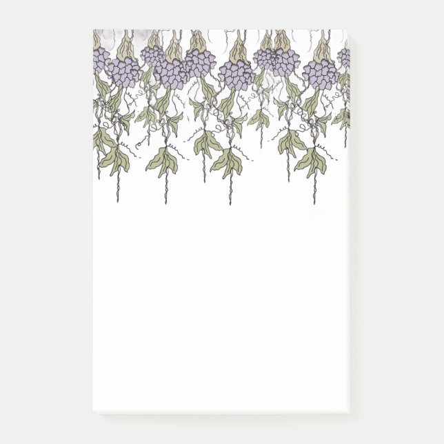 Post-it® Purple Vines Notepad (Devant)