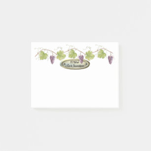 Post-it® PurpleGrape groupe le feuille de raisin - l'heure