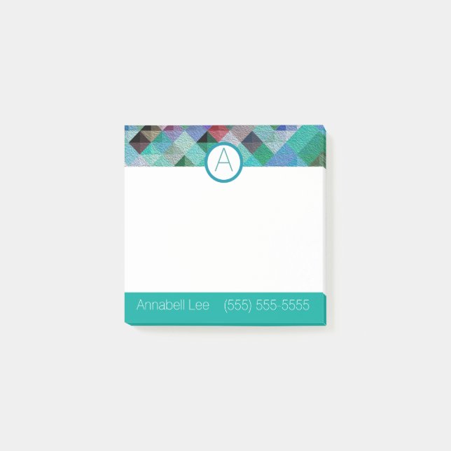 Post-it® Qualité Turquoise (Devant)