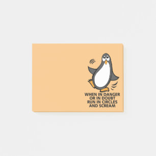 Post-it® Quand en danger ou dans l'orange drôle de pingoui