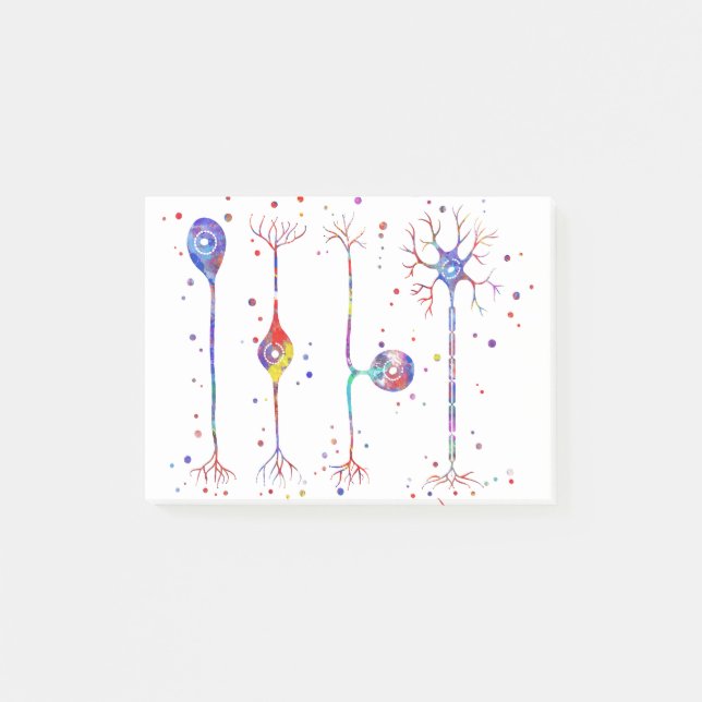 Post-it® Quatre types de neurones (Devant)