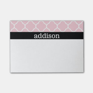 Post-it® Quatrefoil rose - personnalisez