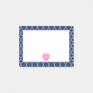Post-it® Quatrefol de la marine d'Apple rose