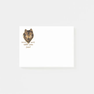 Post-it® "Quel loup allez-vous nourrir" Inspiration Wolf Ar