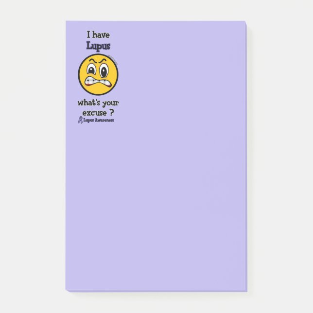 Post-it® Quelle est votre excuse...Lupus (Devant)