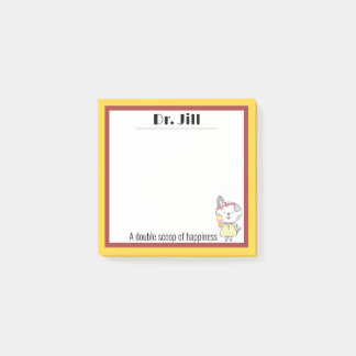 Post-it® Quirky kawaii kitty glace bonheur