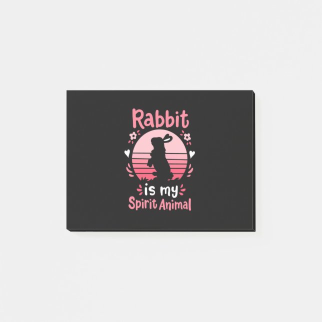 Post-it® Rabbit is My Spirit Animal (Devant)