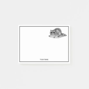 Post-it® Raccoon masqué vintage