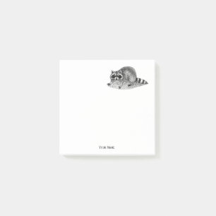 Post-it® Raccoon masqué vintage