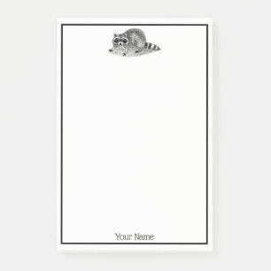 Post-it® Raccoon masqué vintage