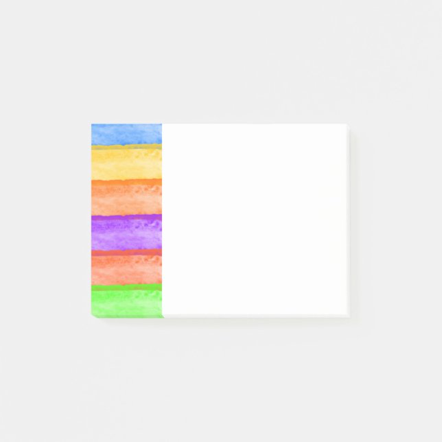 Post-it® Rainbow 4x3 Post Notes (Devant)