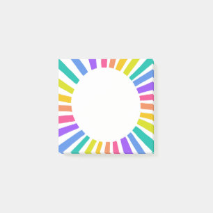 Post-it® Rainbow Circle Chic Coloré Amusant moderne