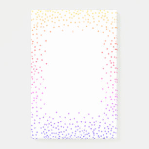 Post-it® Rainbow Confetti Post it Notes