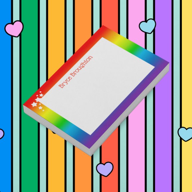 Post-it® Rainbow et Stars Personnalisés (Créateur téléchargé)