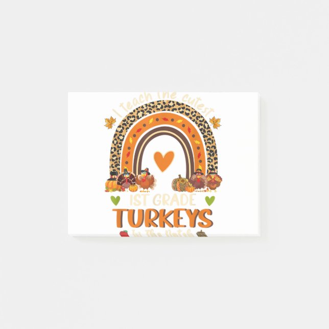 Post-it® Rainbow I Enseigner Cutest 1er Grade Turquie Ensei (Devant)