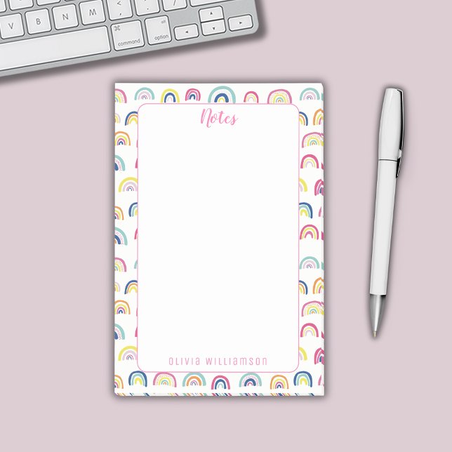 Post-it® Rainbow post il note (Rainbow personalized postit notes)