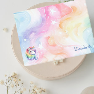 Post-it® Rainbow Unicorn Design avec nom personnalisé