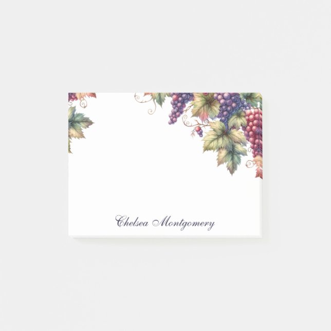 Post-it® Raisins et vignes personnalisés (Devant)