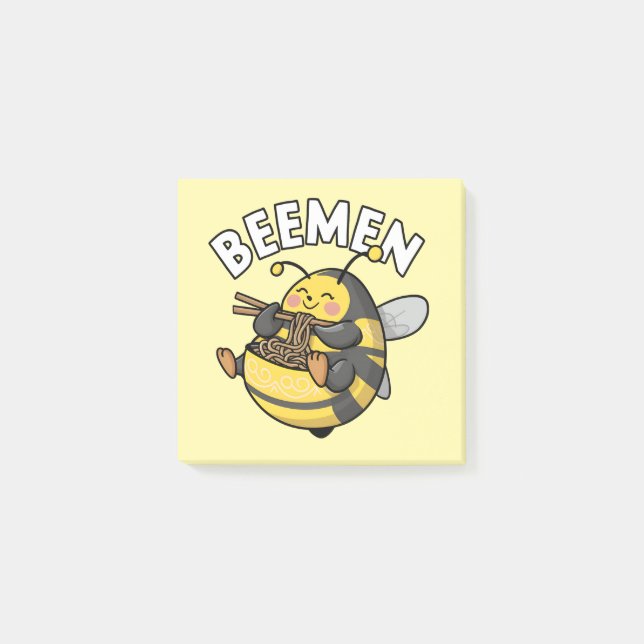 Post-it® Ramen d'abeilles = BEEMEN (Devant)