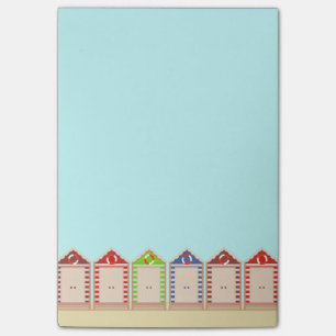 Post-it® Rangée de cabanes de plage colorées