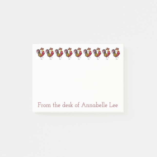 Post-it® Rangée de coq (Devant)