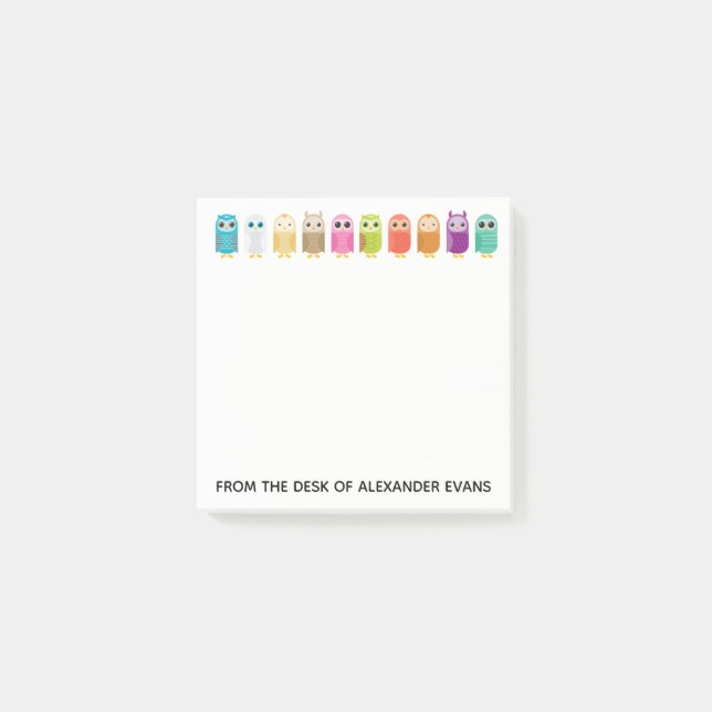 Post-it® Rangée des hiboux (Devant)