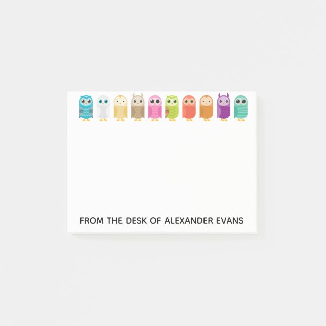 Post-it® Rangée des hiboux (Devant)