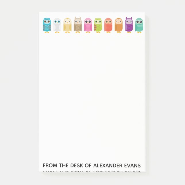 Post-it® Rangée des hiboux (Devant)