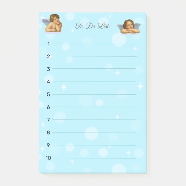 Post-it® Raphaël Chérubins & Orbes Lumineuses de Style (Devant)